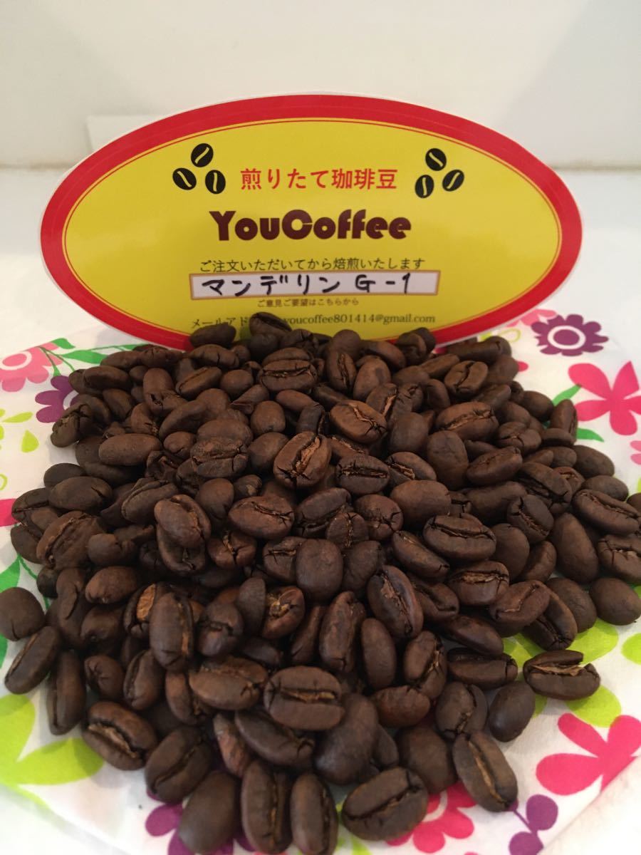 コーヒー豆 マンデリンG-1 300g YouCoffe ご注文後    自家焙煎
