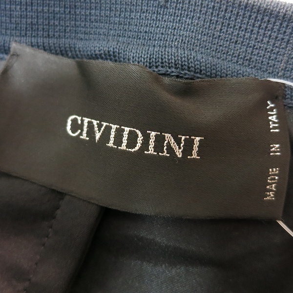 snc チヴィディーニ CIVIDINI ワンピーススーツ 38 黒 紺 半袖