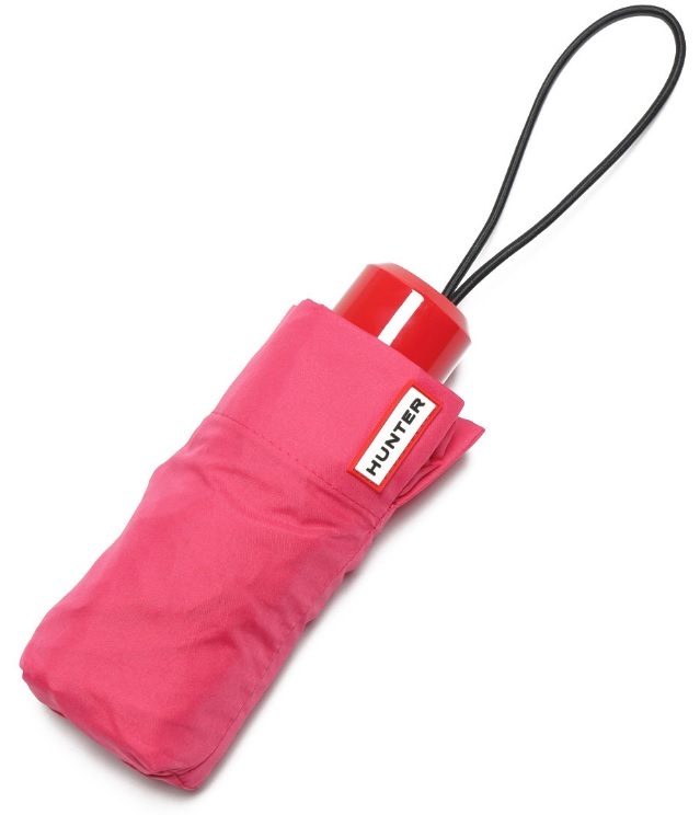 ハンター HUNTER 折りたたみ傘 ピンク ポリエステル ORIGINAL MINI COMPACT 傘 折り畳み傘 ロゴ オリジナル ミニコンパクト_参考画像です