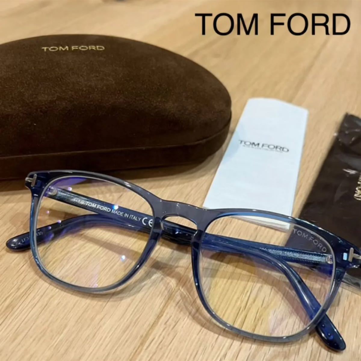 限​定​販​売​】 TOMFORD グレー セルフレーム メガネ めがね 伊達眼鏡