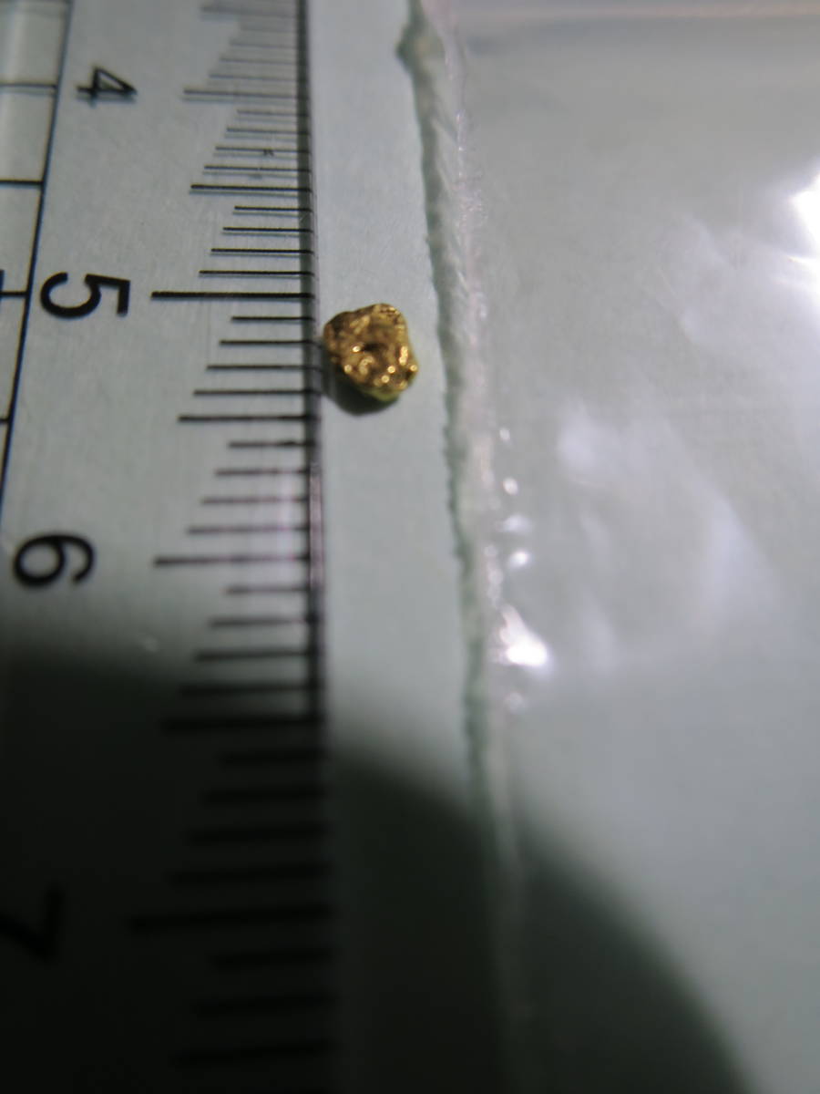 金ナゲットアラスカ鉱脈金塊ゴールドフィンガー 5mm 1粒(20-22k)416の画像6