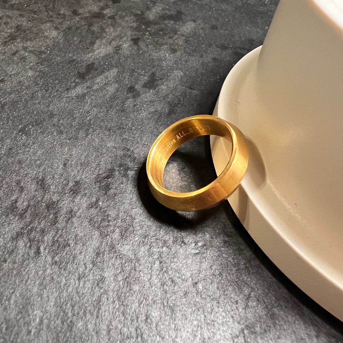 Acne Studios x All Blues ゴールドリング US8 指輪 15号 アクネ
