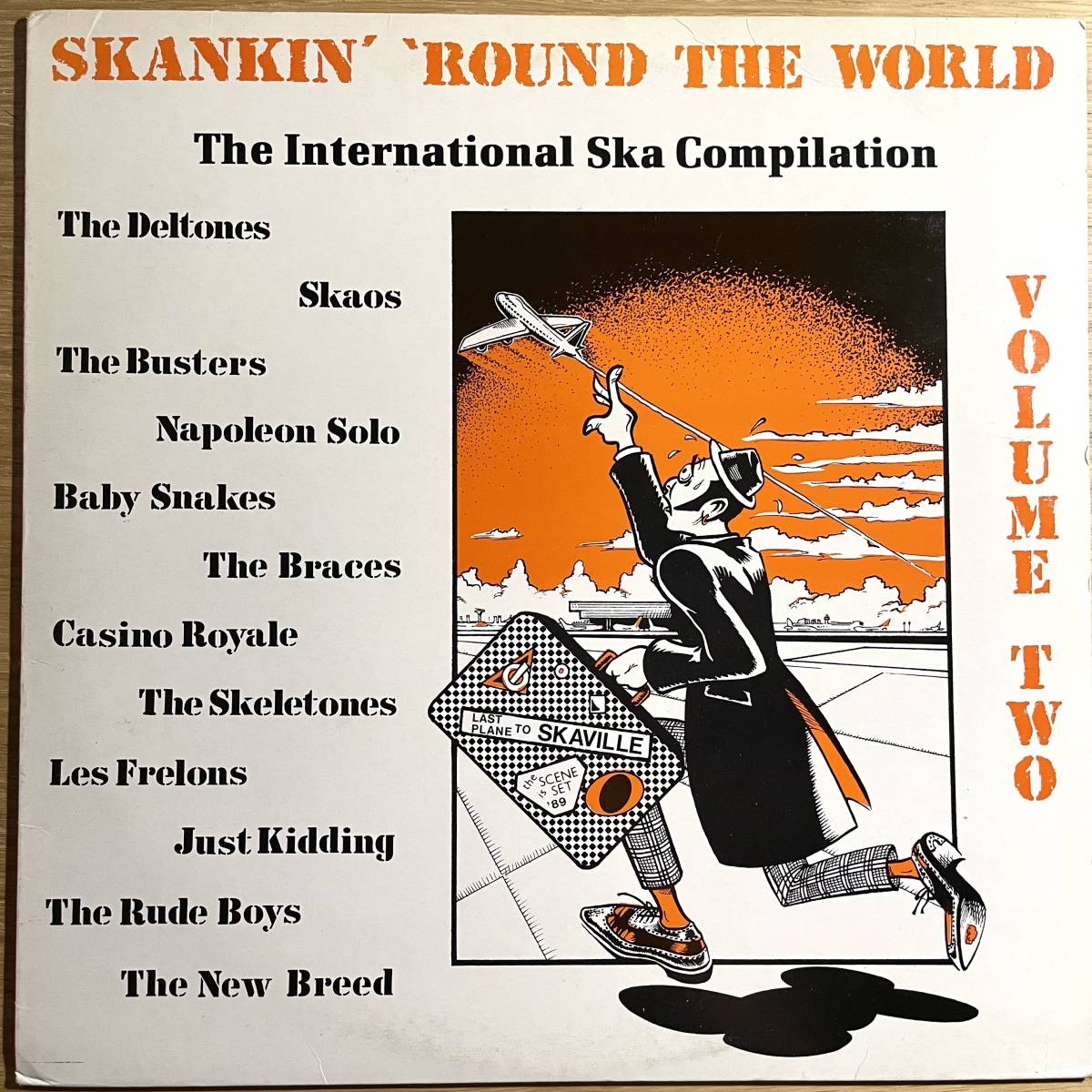 LP Skankin' 'Round The World Vol.2 ネオスカ neo ska 2tone unicorn Busters Deltones Les pork Skaos Casino Frelons Braces pie Royale 最高の品質 春のコレクション