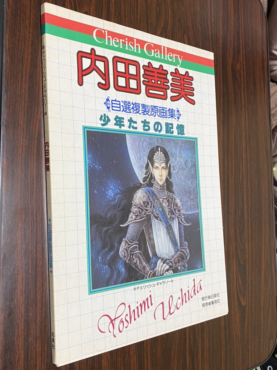 内田善美　自選複製原画集『少年たちの記憶』チェリッシュギャラリー　難あり　ゆうパック80サイズで発送_画像1