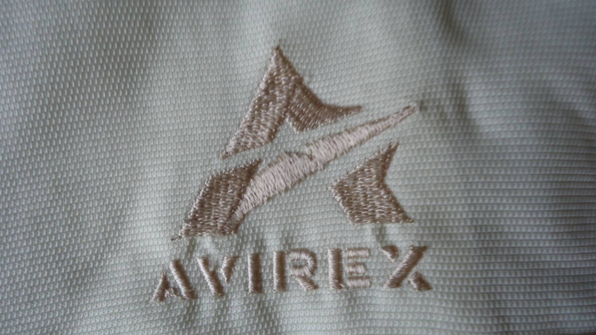 AVIREX 旧モデル カバーオール クリーム XL 難あり 半額以下 70%off アヴィレックス HIP HOP レターパックプラス ゆうパック（おてがる版）_汚れ有