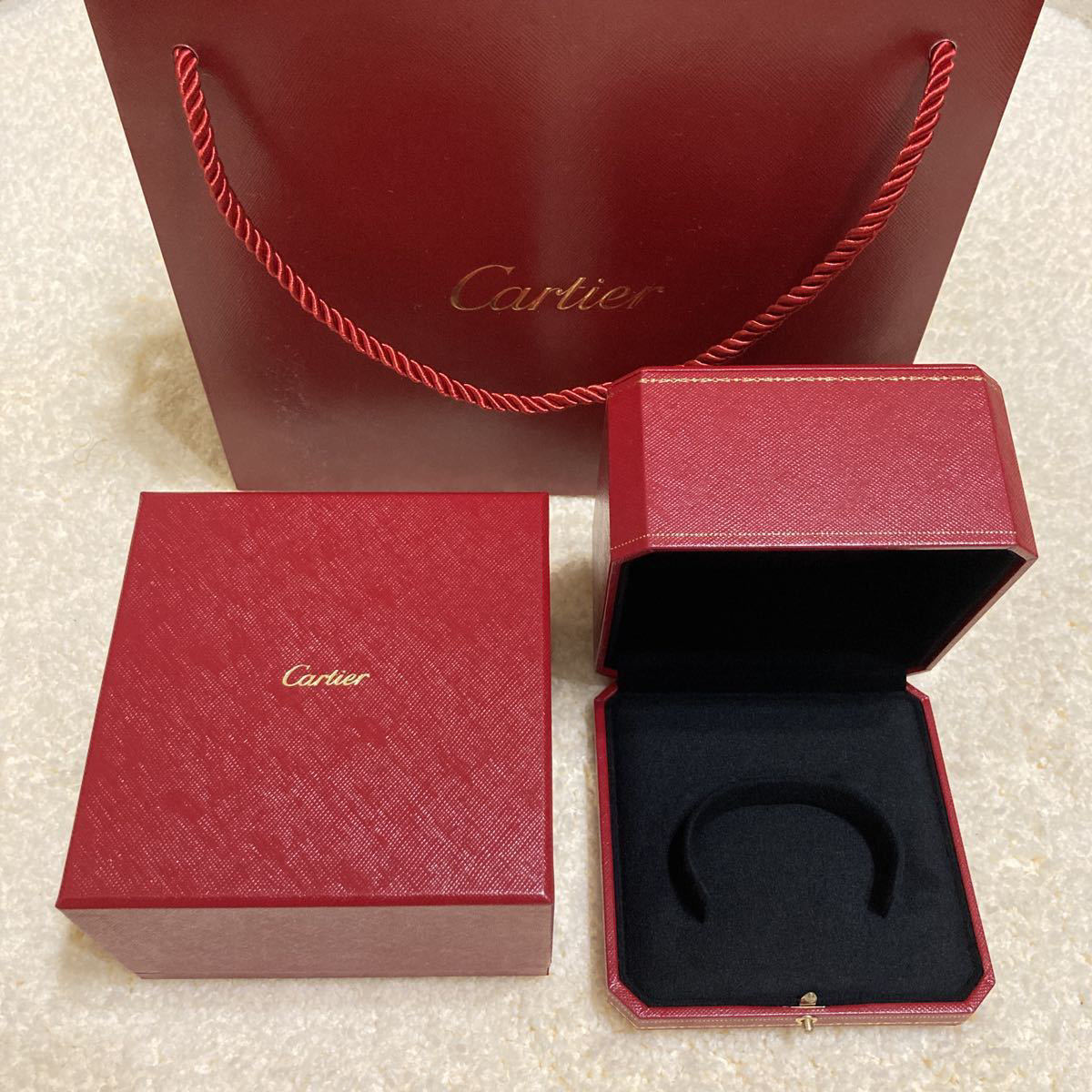 カルティエ Cartier ブレスレット 空箱 ケース ボックス 空き箱 箱 ブレス アクセサリー ブレスレットケース バングル