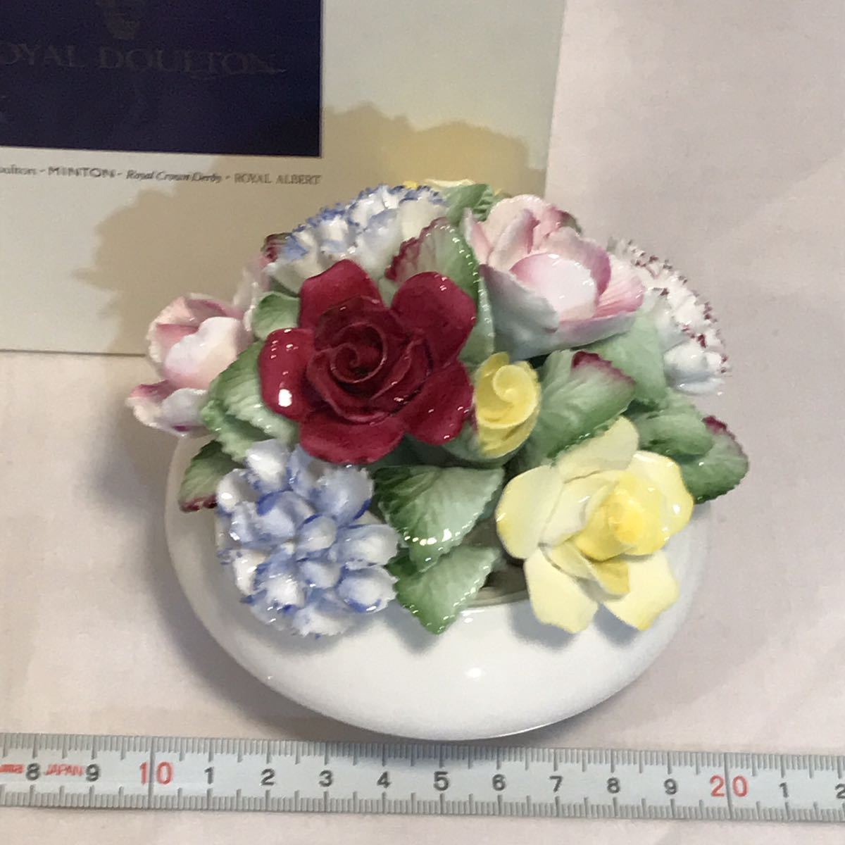未使用 箱入 陶花 ロイヤルドルトン ROYAL DOULTON オブジェ 置物