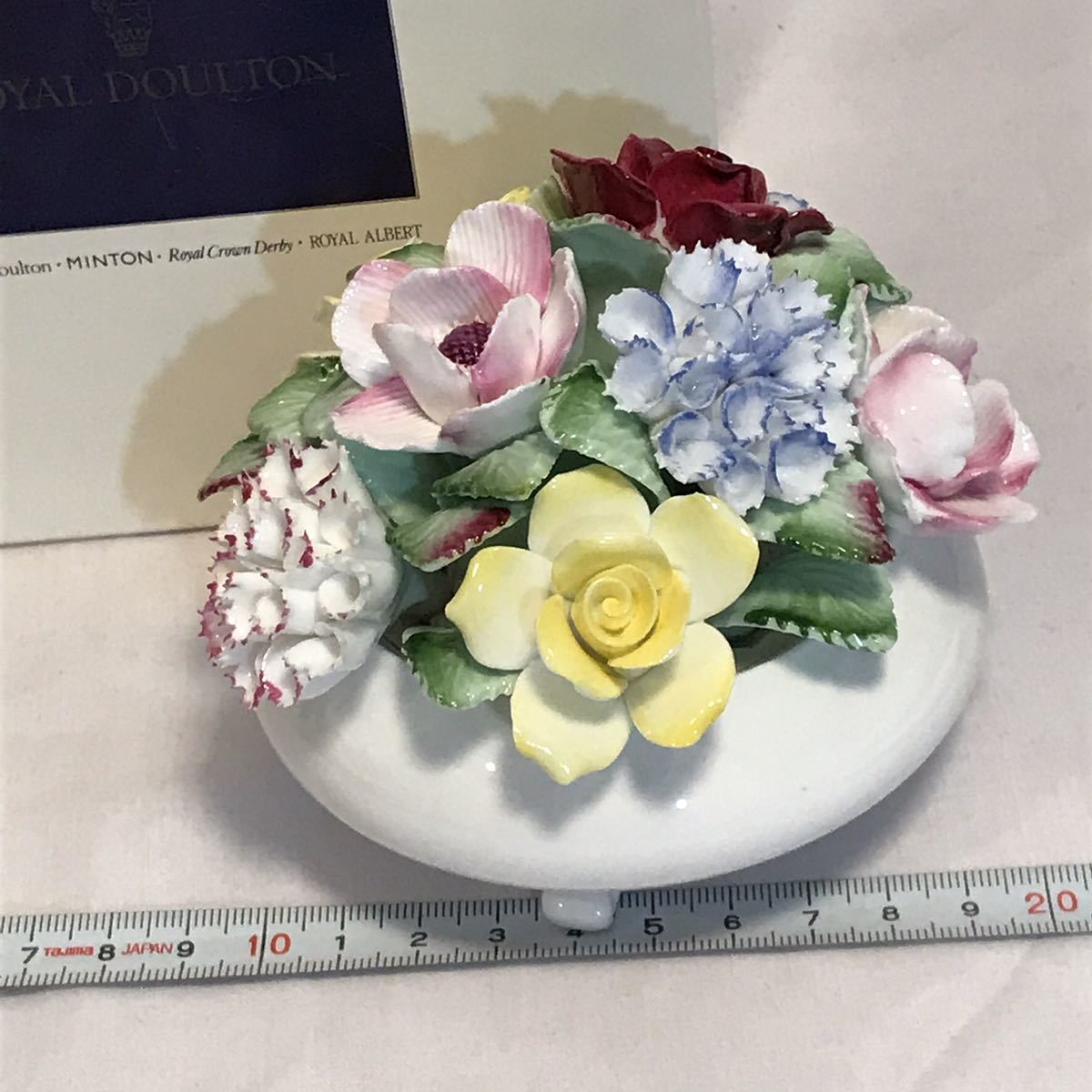 未使用 箱入 陶花 ロイヤルドルトン ROYAL DOULTON オブジェ 置物