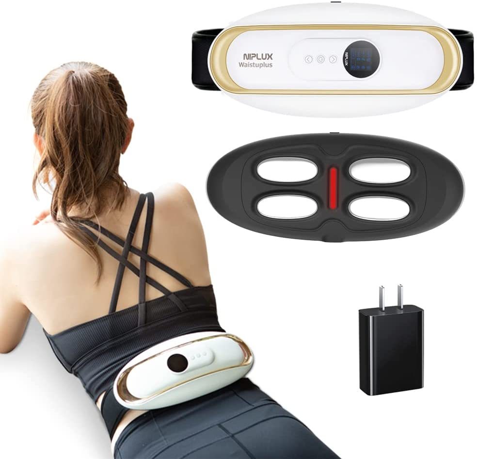 新品 EMS 温熱腰ベルト リフレッシュ NIPLUX WAISTUPLUS ACアダプター