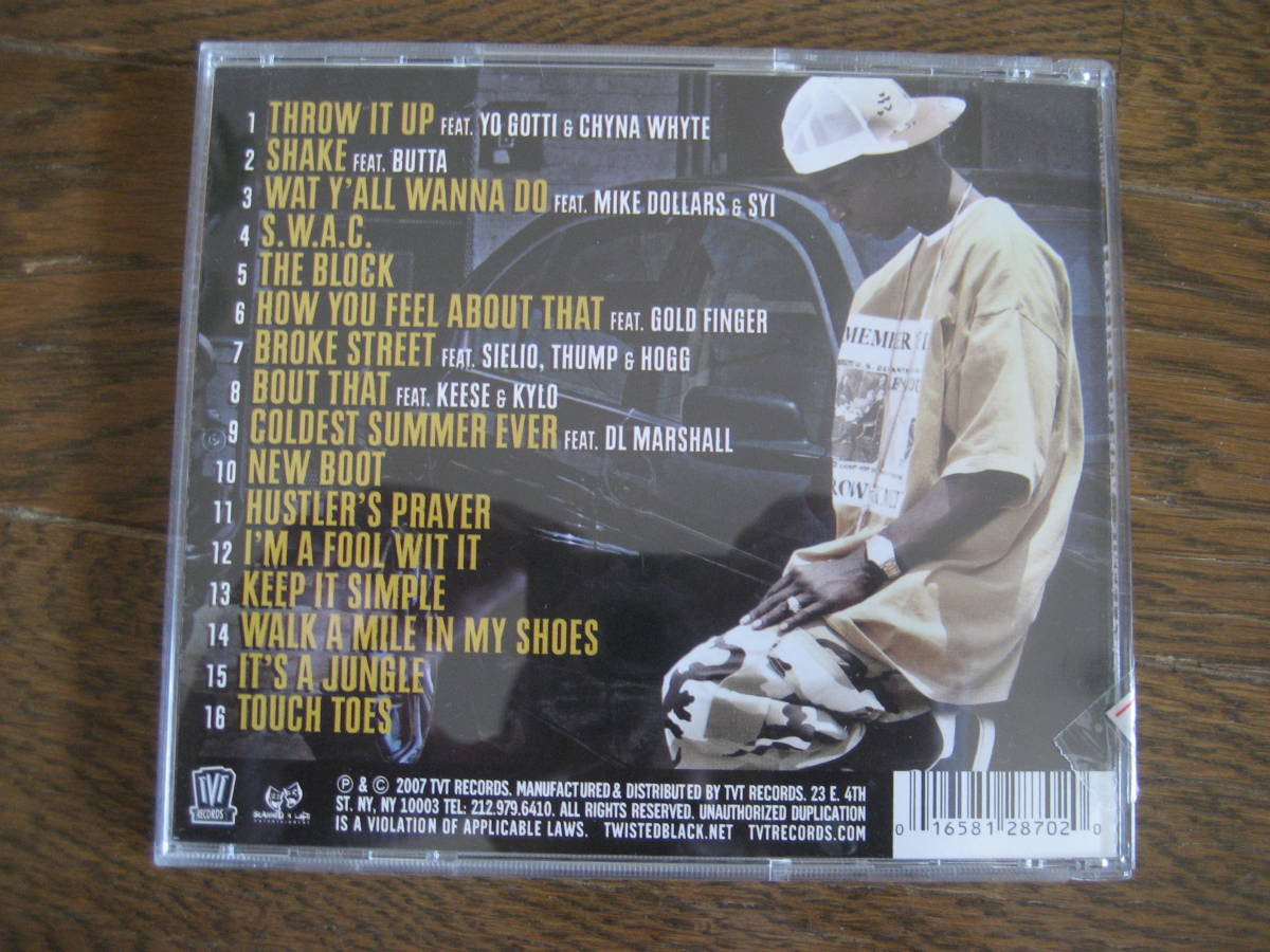 CD Twisted Black Street Fame GANGSTA G-RAP G-FUNK G-LUV CHICANO_画像2