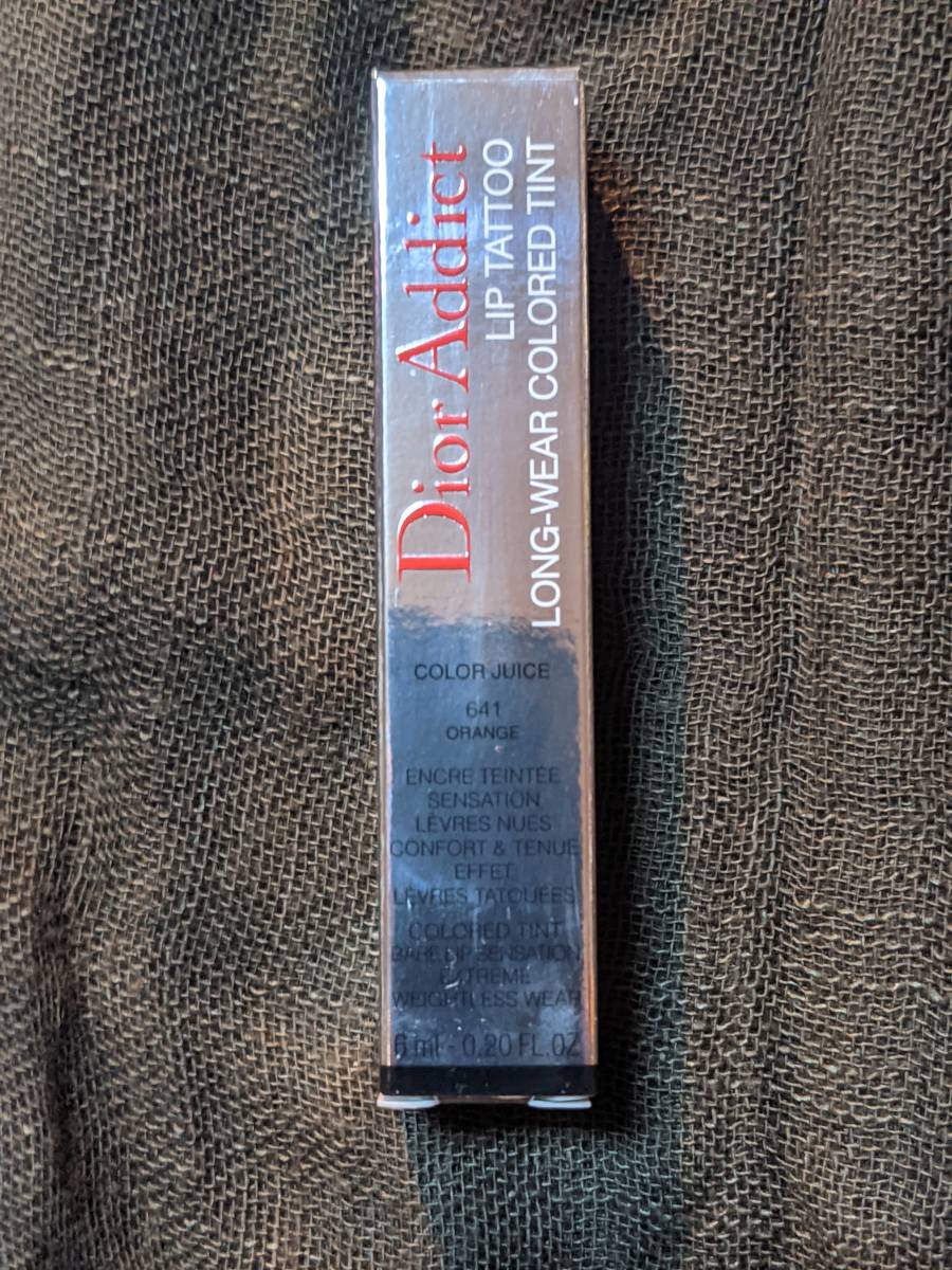  Dior Addict lip tinto#641 orange regular imported goods production end goods unused 