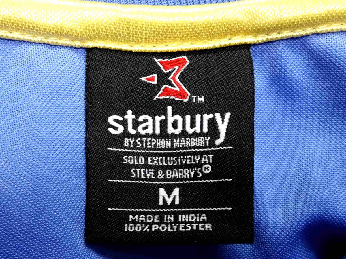 ●Starbury スターブリー / フルジップ・ジャージ・ジャケット・ライトブルー＆ホワイト・サイズM/USED_画像4