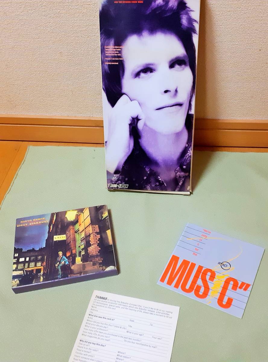 レア! DAVID BOWIE ZIGGY STARDUST RYKO盤ロングBOX入りCD 美品