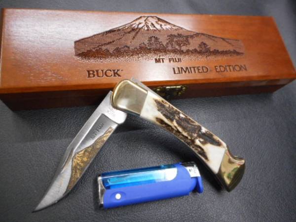 玄関先迄納品 EDITION LIMITED ナイフ 折り畳み BUCK MT バック 富士山