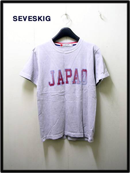 S GRAY【SEVESKIG セヴシグ Tシャツ JAPAO サッカー】_画像2