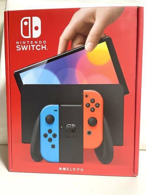 新品未開封 Nintendo Switch 有機ELモデル ネオンブルー ネオンレッド ニンテンドースイッチ_画像2