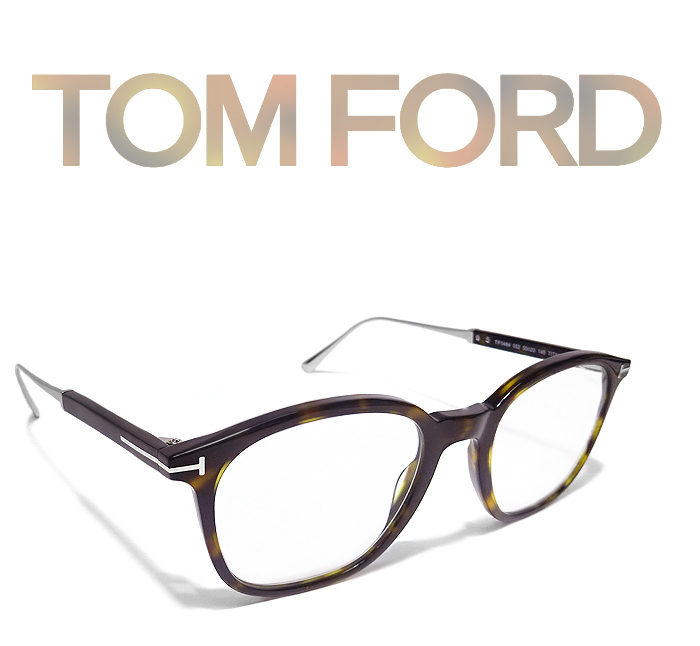 【超美品】トムフォード TOMFORD 眼鏡フレーム クリアレンズ メガネ ウェリントン べっ甲柄 ブラウン シルバー レディース メンズ ケース付_画像2