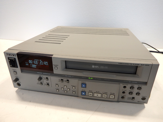 SONY 業務用ビデオカセットプレーヤー SVP-5600 ジャンク品(プロ SONY 業務用ビデオカセットプレーヤー SVP-5600 ジャンク品(プロ