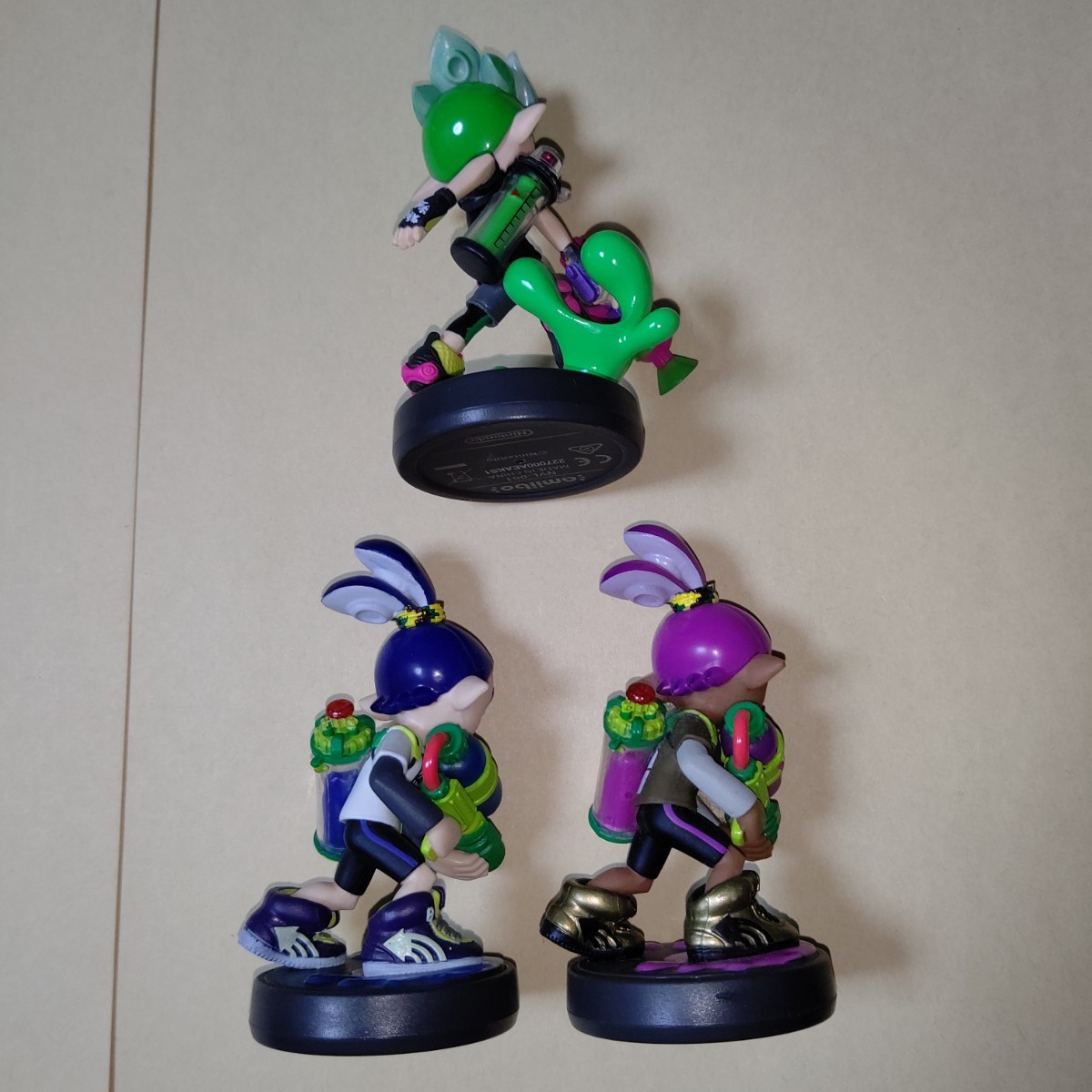 3個セット amiibo ボーイ【ブルー】【パープル】【ネオングリーン】