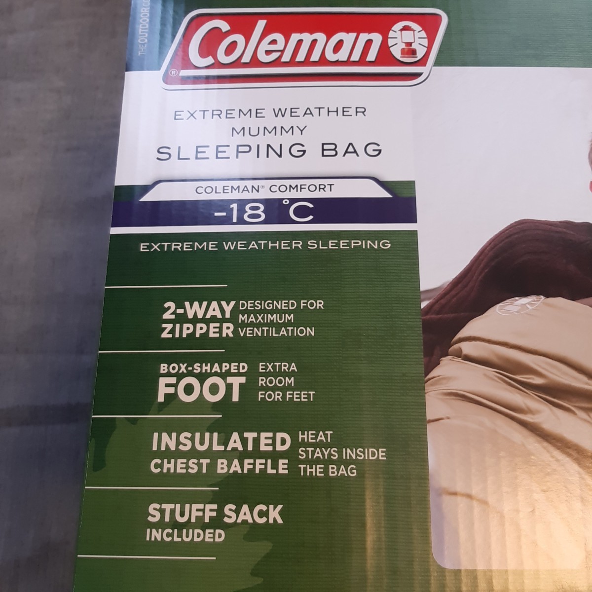 コールマン　マミー型シュラフ　寝袋　あったか　冬　キャンプ　アウトドア　氷点下