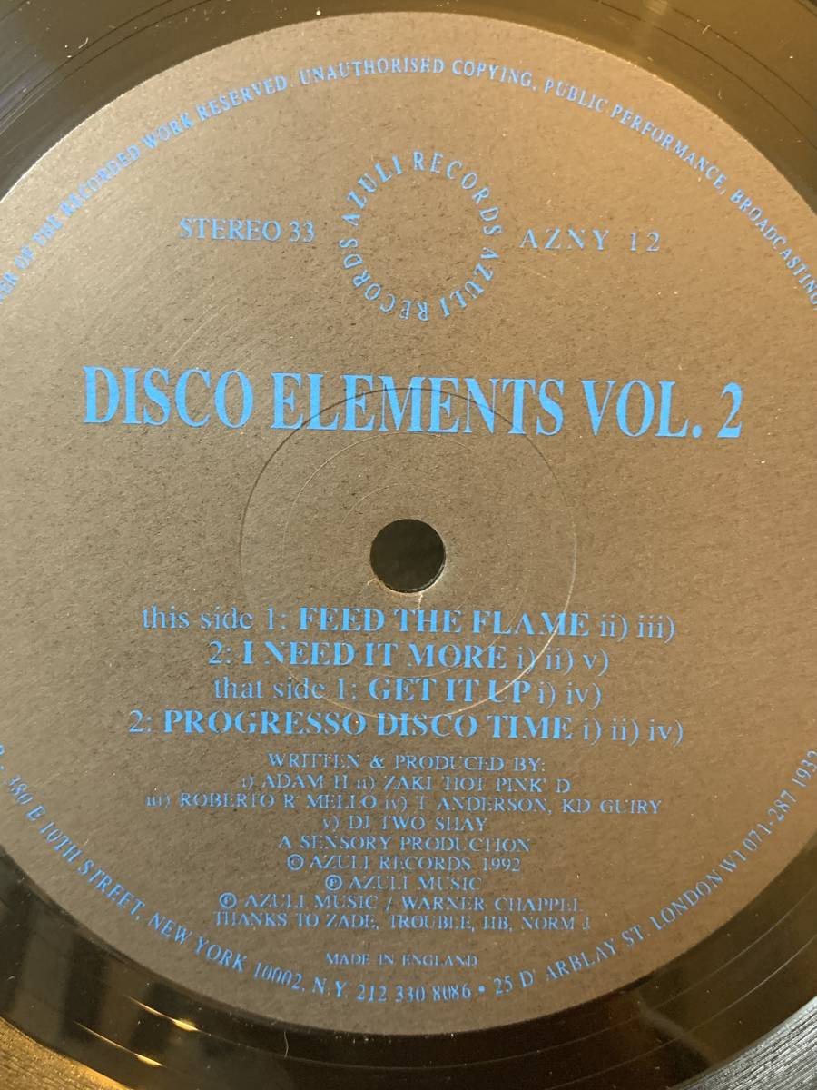 Disco Elements - Vol. 2 / Lorraine Johnson/ Instant Funk /Gino Soccio_画像1