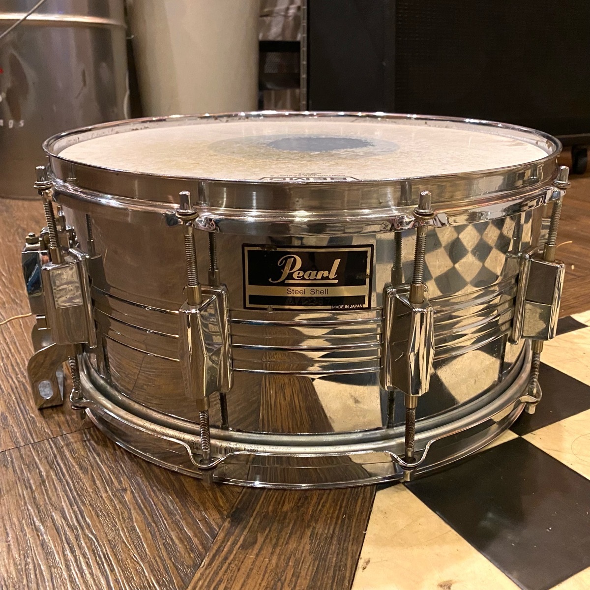 Pearl パール ヴィンテージ スネアドラム スティール 14×6.5インチ 10