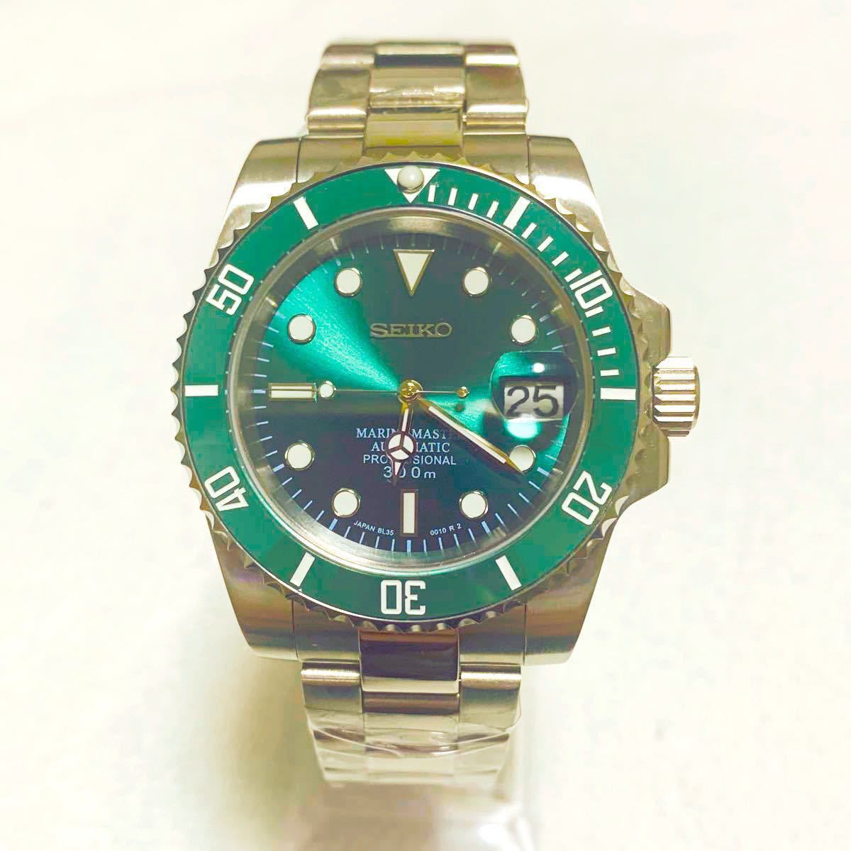 SEIKO MOD 116610LV グリーンサブカスタム 緑ハルクサブマリーナ SEIKO MOD 116610LV グリーンサブカスタム 緑ハルクサブマリーナ