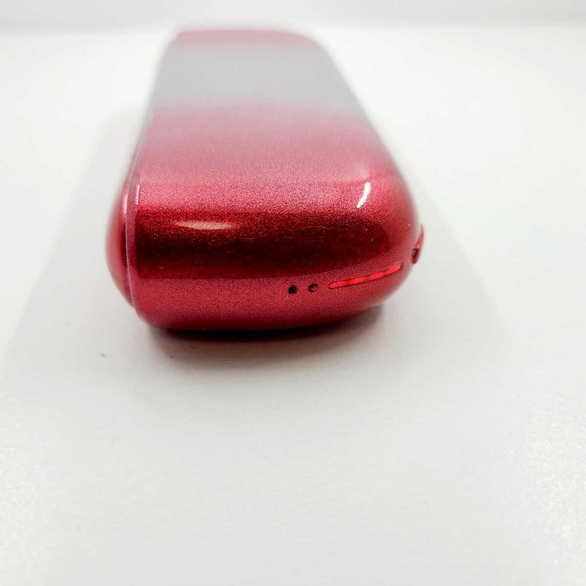 新型☆iQOS イルマ☆ キャンディグラデーションレッドカスタム LED