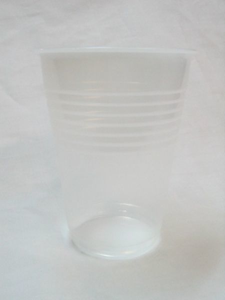  plastic glass (7 ounce half transparent )1 case [2500 pieces ] ( economy type ) free shipping 