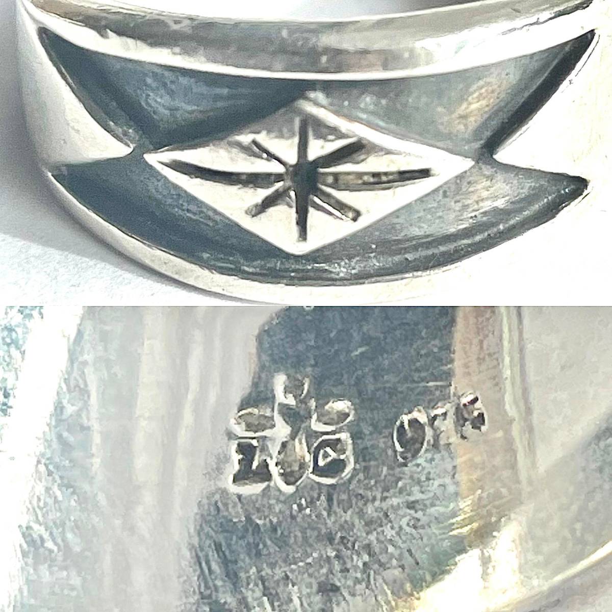 [ rare ]Lord Camelot design silver men's ring silver 925 Lord Camelot 21 number rom and rear (before and after) 11.5g