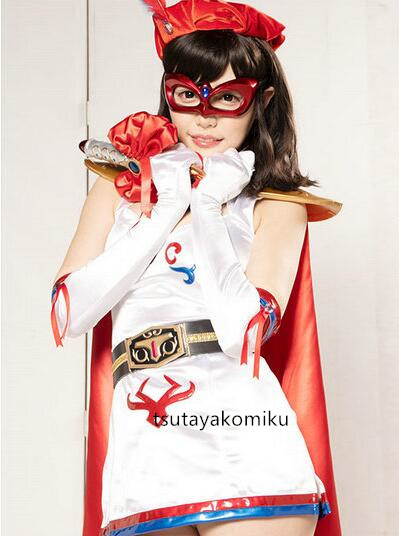 高品質 新作 スーパーヒロイン コスプレ衣装 風 靴とウィッグ 高品質 新作 スーパーヒロイン コスプレ衣装 風 靴とウィッグ