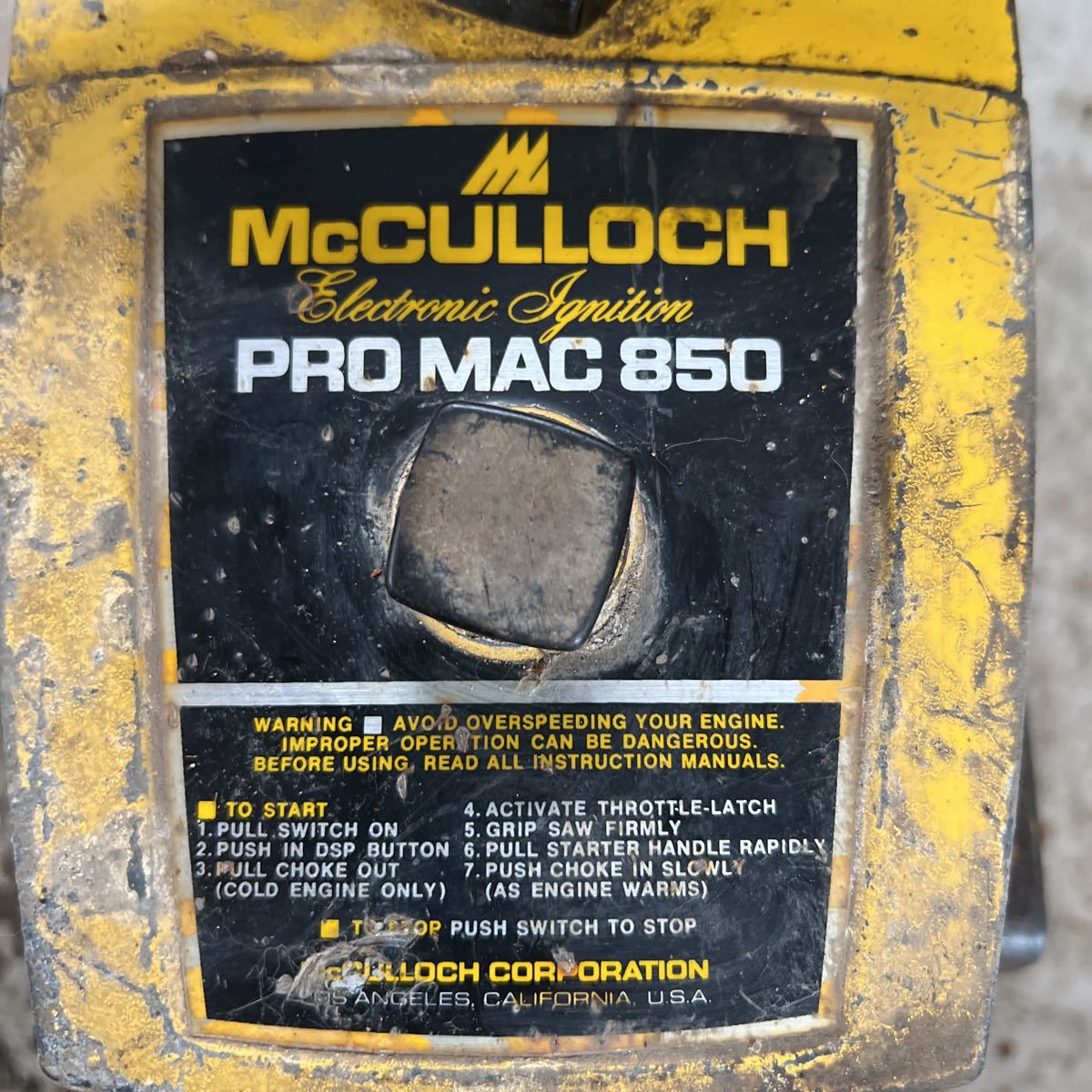 Yahoo!オークション - マッカラー McCULLOCH PRO MAC 850 Yahoo!オークション - マッカラー McCULLOCH PRO MAC 850