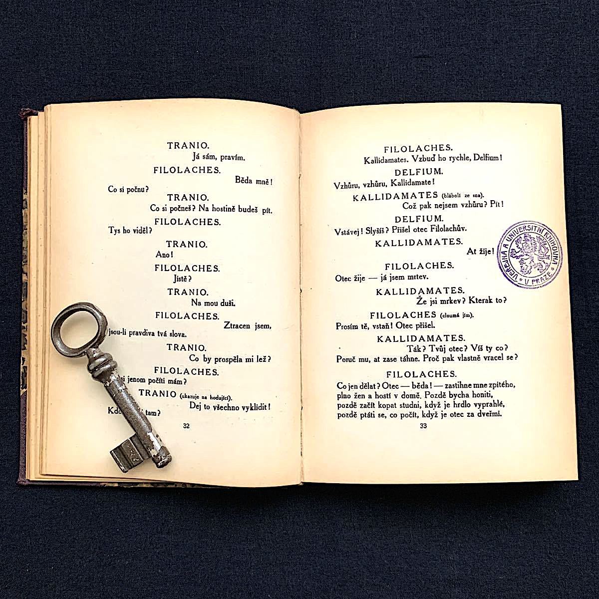 [1926年]チェコのアンティーク洋書/アンティーク ヴィンテージ ブロカント 紙物 ディスプレイ洋書 インテリア洋書 古書 雰囲気◎_画像4