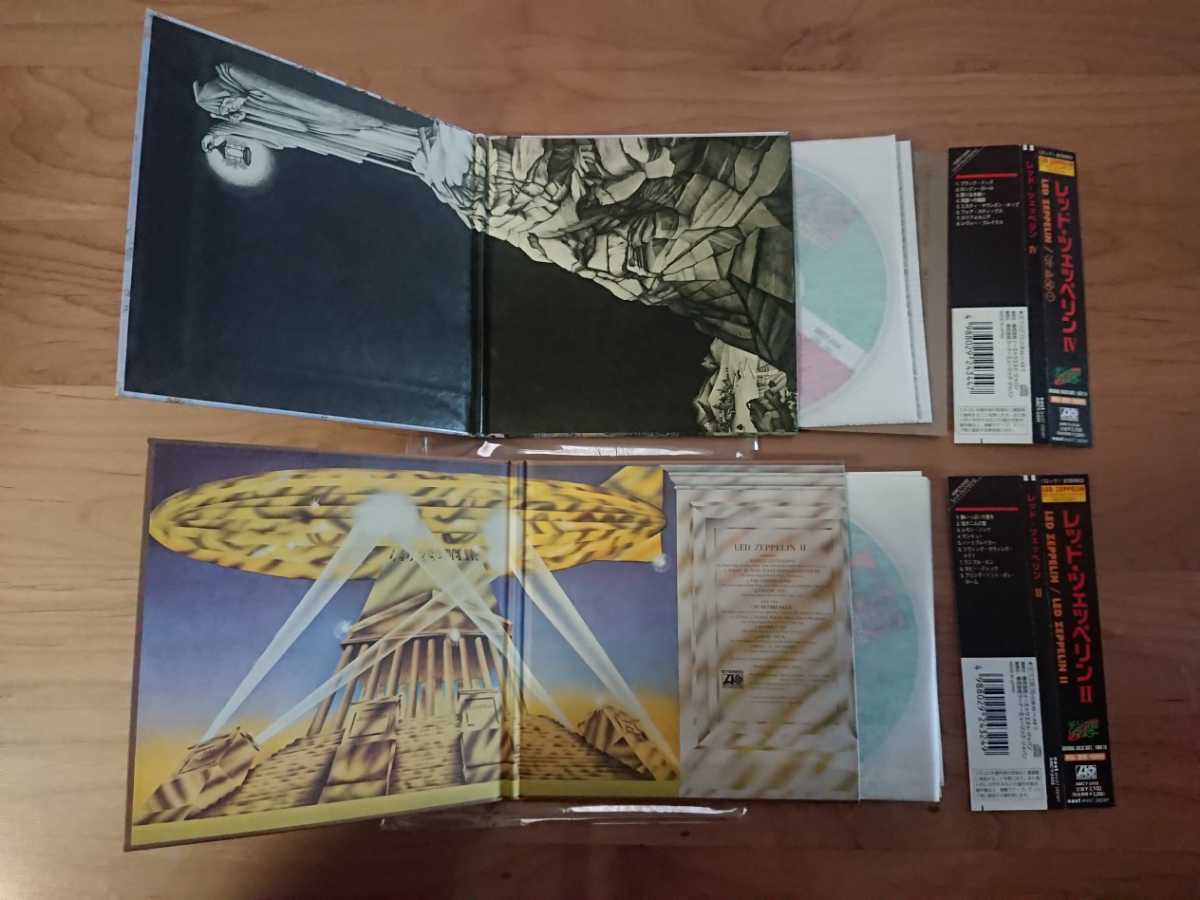 ★レッド・ツェッペリン Led Zeppelin ★レッド・ツェッペリン Led Zeppelin Ⅱ ★ Ⅳ ★2紙ジャケCD ★国内盤 ★帯付 ★中古品