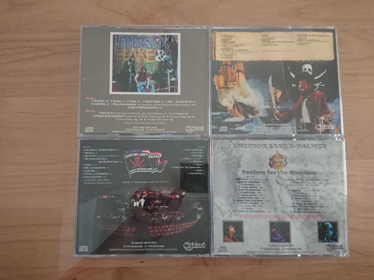 ★Emerson, Lake & Palmer EL&P ELP★An Obligation Works Hartford 1977 ケーススレあり★The Dust of Time NY 19741等★8CD★中古店購入