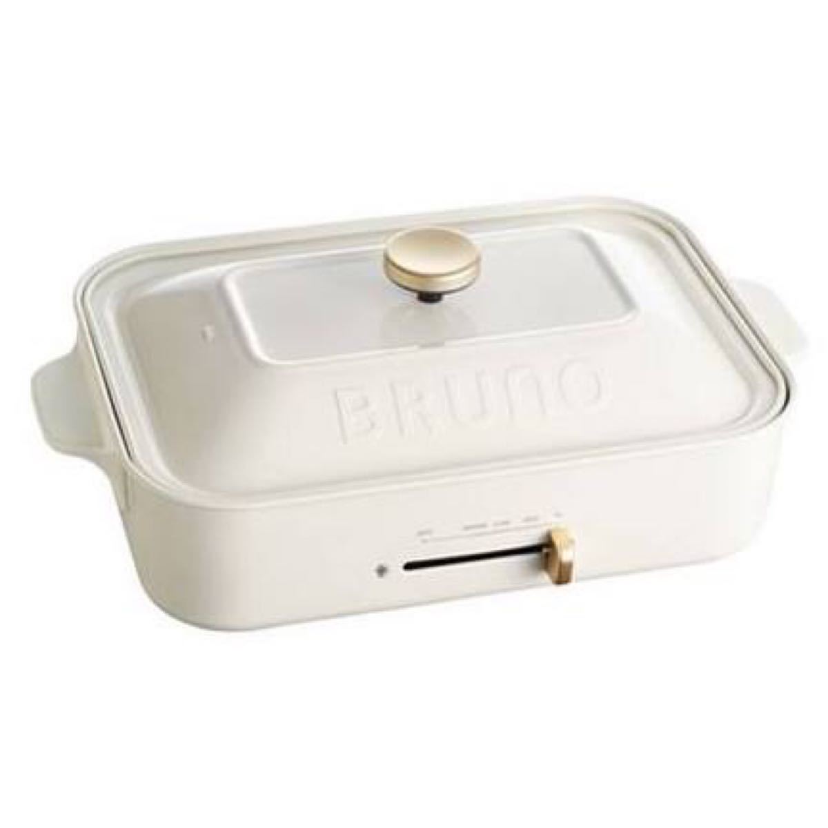 BRUNO ブルーノ　コンパクトホットプレートBOE021-WH セラミックコート たこ焼きプレート
