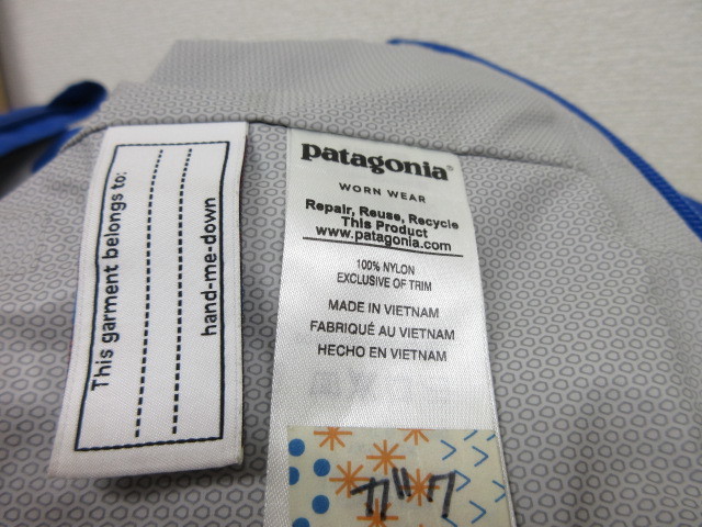 パタゴニア キッズ シェルジャケット ２Ｔ ブルー 青 パーカー patagonia ナイロンジャケット_画像8