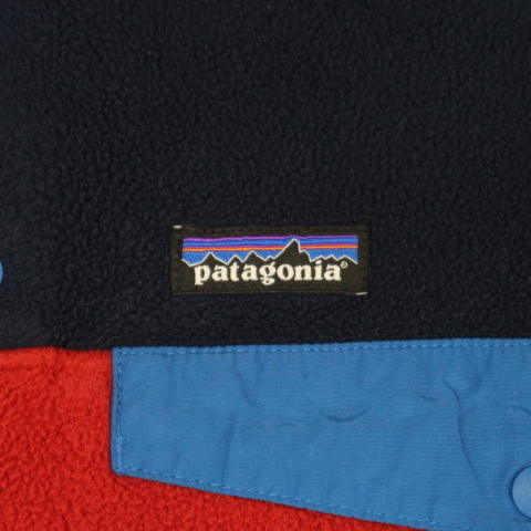 patagonia SYNCHILLA スナップT XS ネイビー レッド フリース ジャケット プルオーバー パタゴニア シンチラ 2016年製 アウトドア 25580_画像3