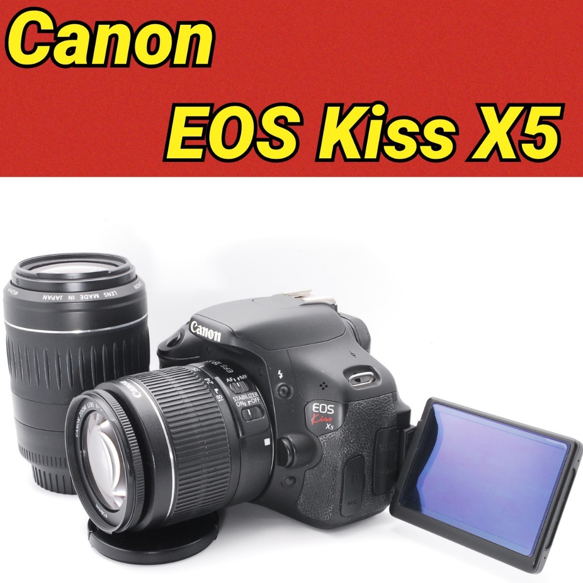 Canon EOS Kiss X5 ダブルレンズ 初心者おすすめ 一眼レフデビュー 自