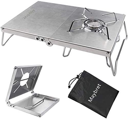【残りわずか！】遮熱テーブル　ステンレス製 シングルバーナー テーブル