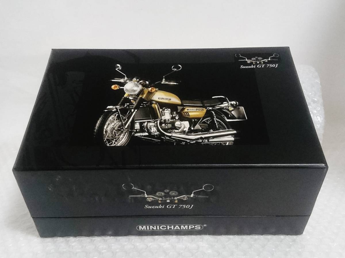 展示品+廃盤品　MINICHAMPS　Classic Bike Series　No.5　1/12　Suzuki GT 750J　Water Cooled　1972　ミニチャンプス　スズキ_画像1