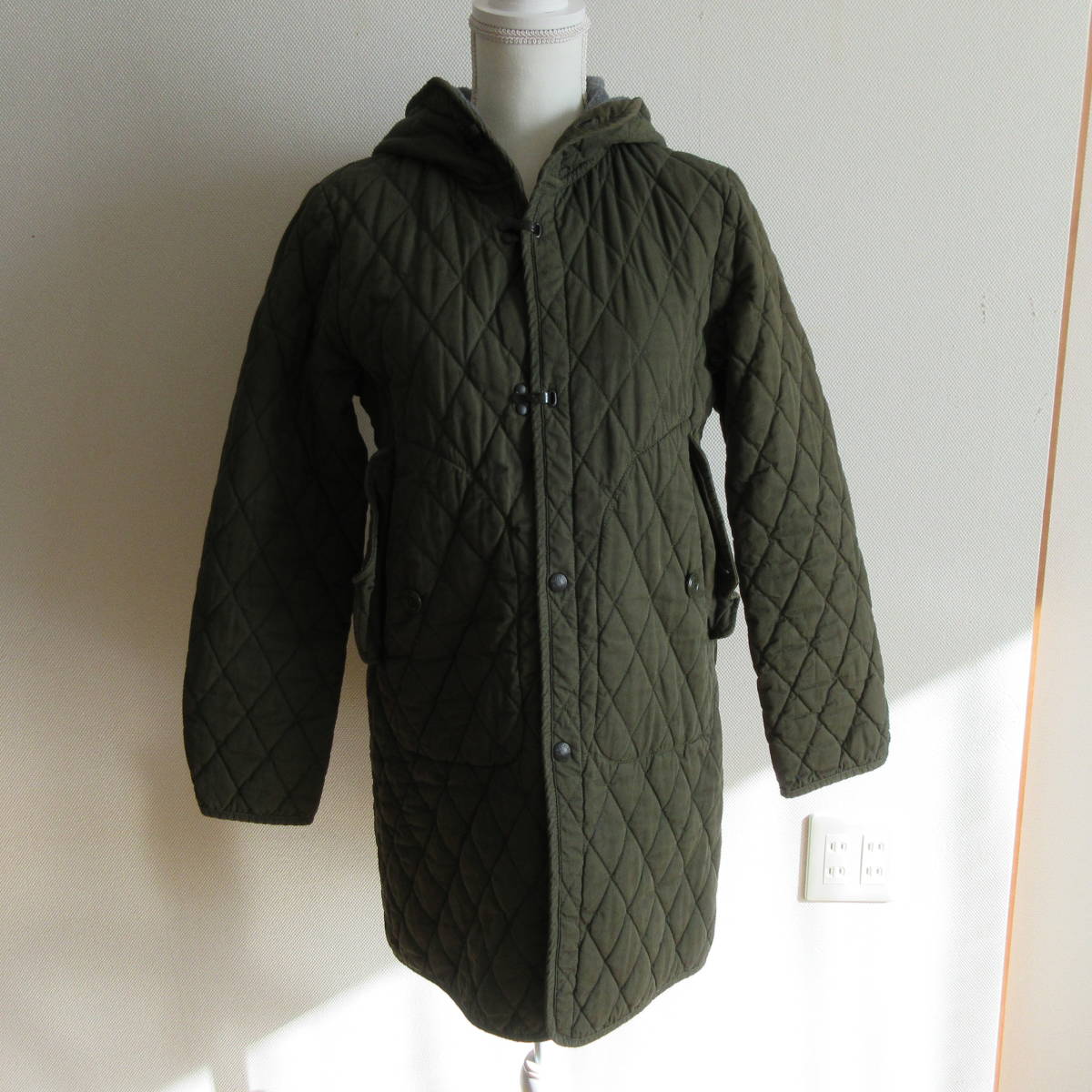 OMNIGOD* Homme nigodo khaki - quilting hood jacket coat 3 size 