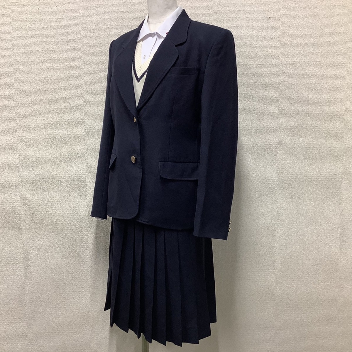Y)I95 (中古) 山形県 左沢高校 6点セット /160A/M/W69/ブレザー Y)I95 (中古) 山形県 左沢高校 6点セット /160A/M/W69/ブレザー