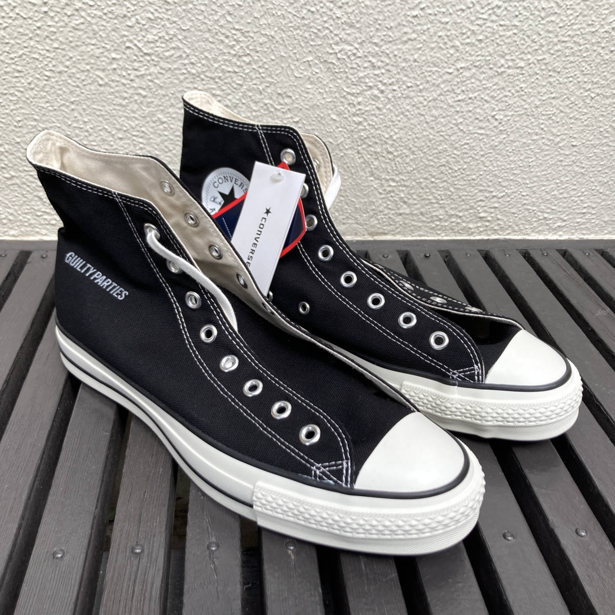 日本製 WACKO MARIA別注 CONVERSE ALL STAR J HI / WM BLACK US11.5 29cm 新品 コラボ 限定 オールスター ALLSTAR スニーカー 黒_画像3