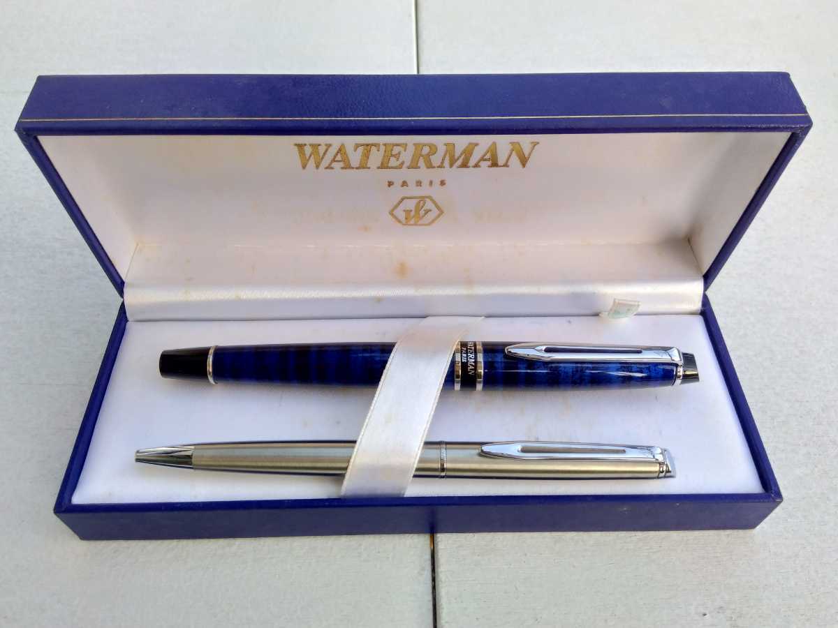 ウォーターマン　WATERMAN　万年筆　ボールペン　セット　ケース付　フランス製　美品_画像5