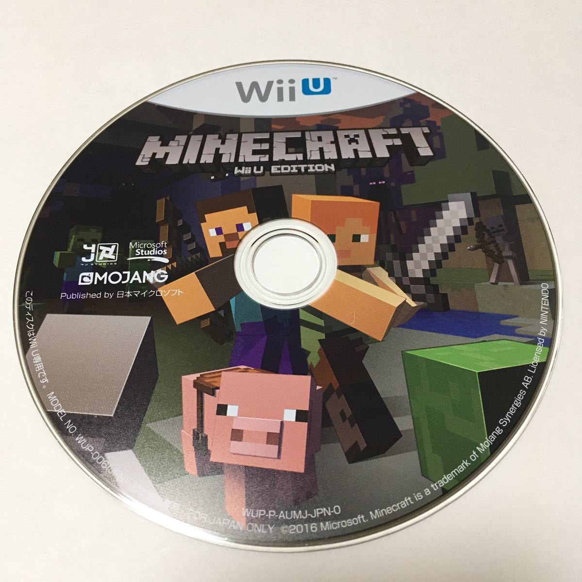 WiiU ソフト マインクラフト マイクラ　動作未確認　ジャンク Minecraft マイクロソフト　ゲーム　任天堂