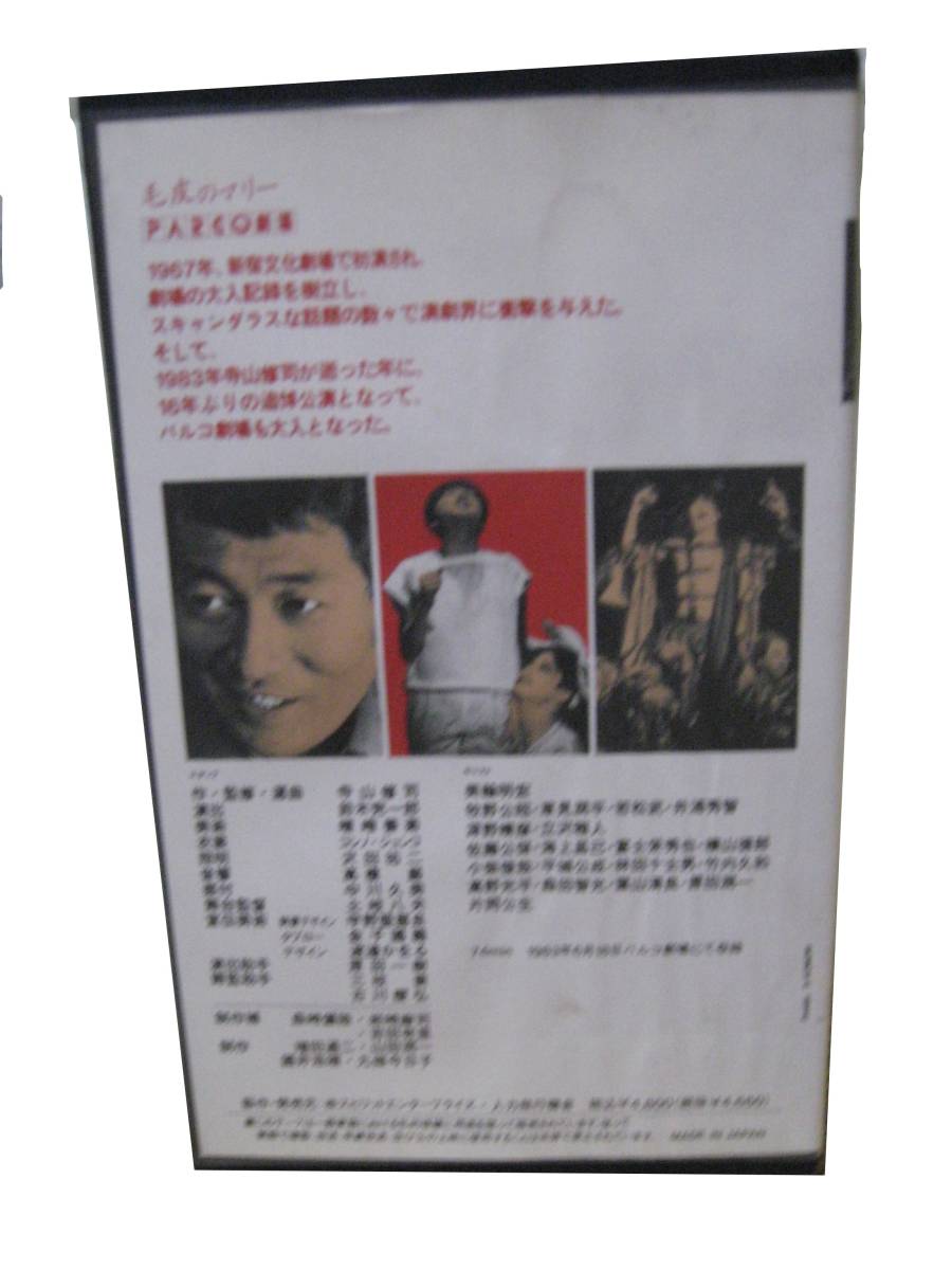 VHS 舞台　毛皮のマリー　美輪明宏 寺山修司　1983パルコ劇場_画像2