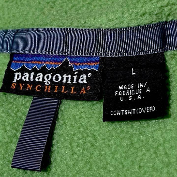 希少色！1997 patagonia スナップT フリース　アップルグリーン_画像5