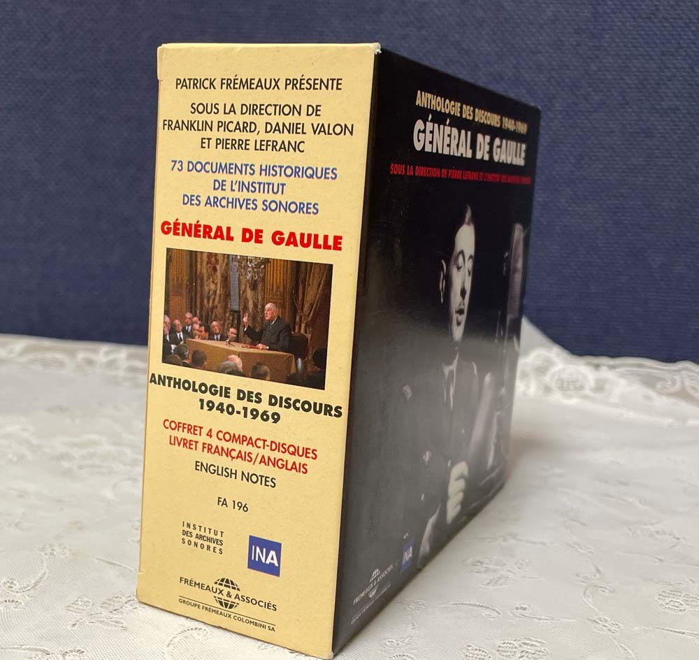 ☆朗読CD-BOX　ド・ゴール将軍演説集　ANTHOLGIE DES DISCOURS 1940-1969 GENERAL DE GAULLE　フランス語　４枚組☆_画像3