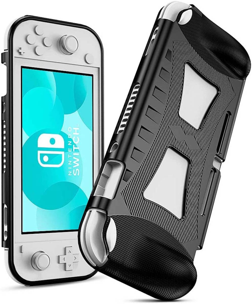 1円 新品 最新 Nintendo Switch Lite 専用TPU ケースカバー黒!!　任天堂スイッチライト シリコン素材！落下時の破損防止！汚れ・指紋防止！_画像1